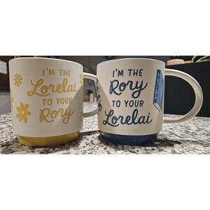 New Gilmore Girls Lorelai and Rory Stacking Mugs, Set Hallmark Limited Edition